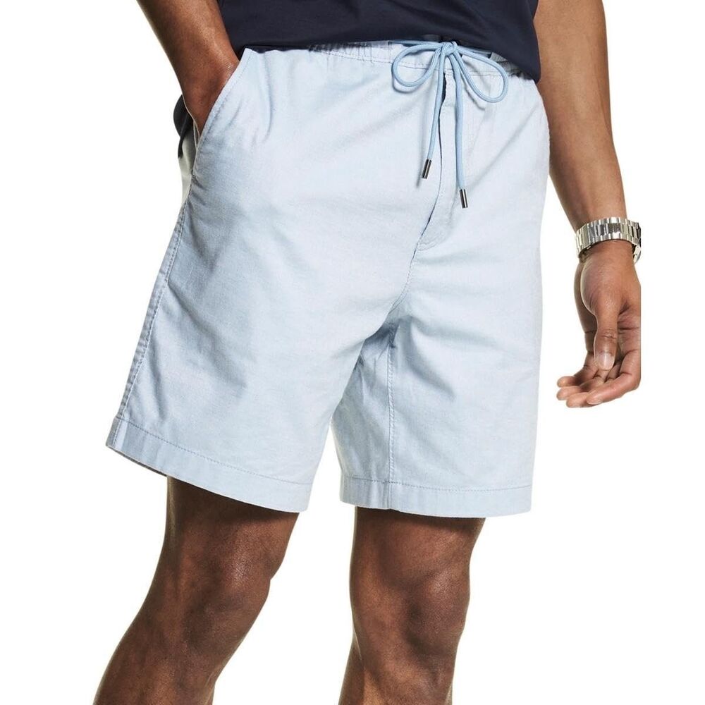 Michael Kors Men's Chambray Summer Drawstring Shorts